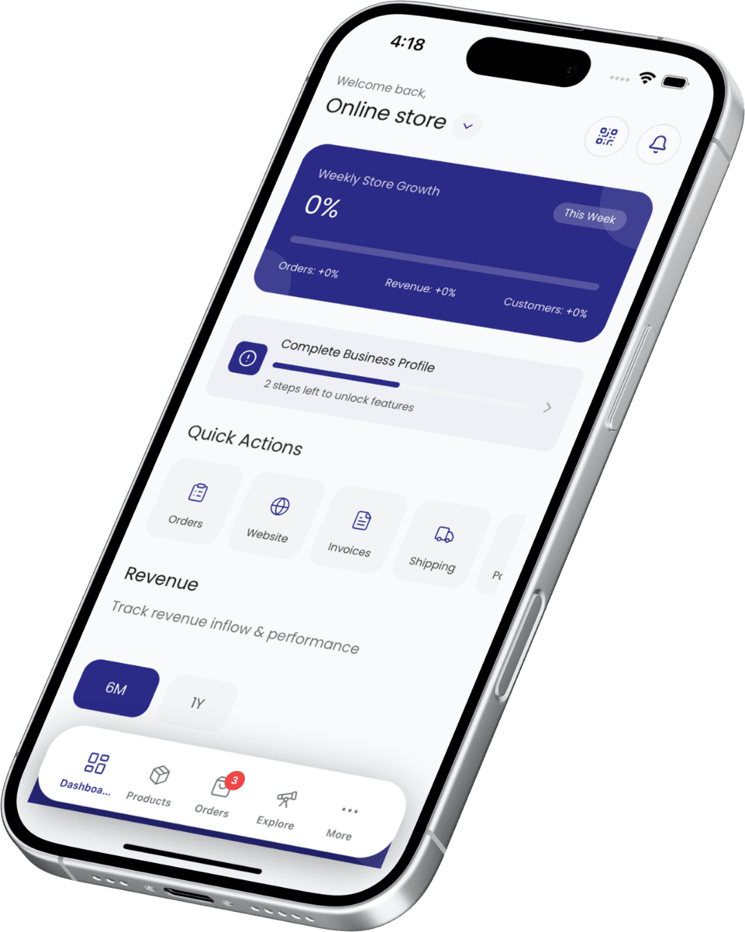 The Vendors App Mobile Interface